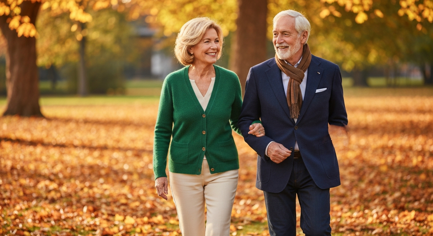 Welche Farben schmeicheln ab 60 beim ersten Treffen?